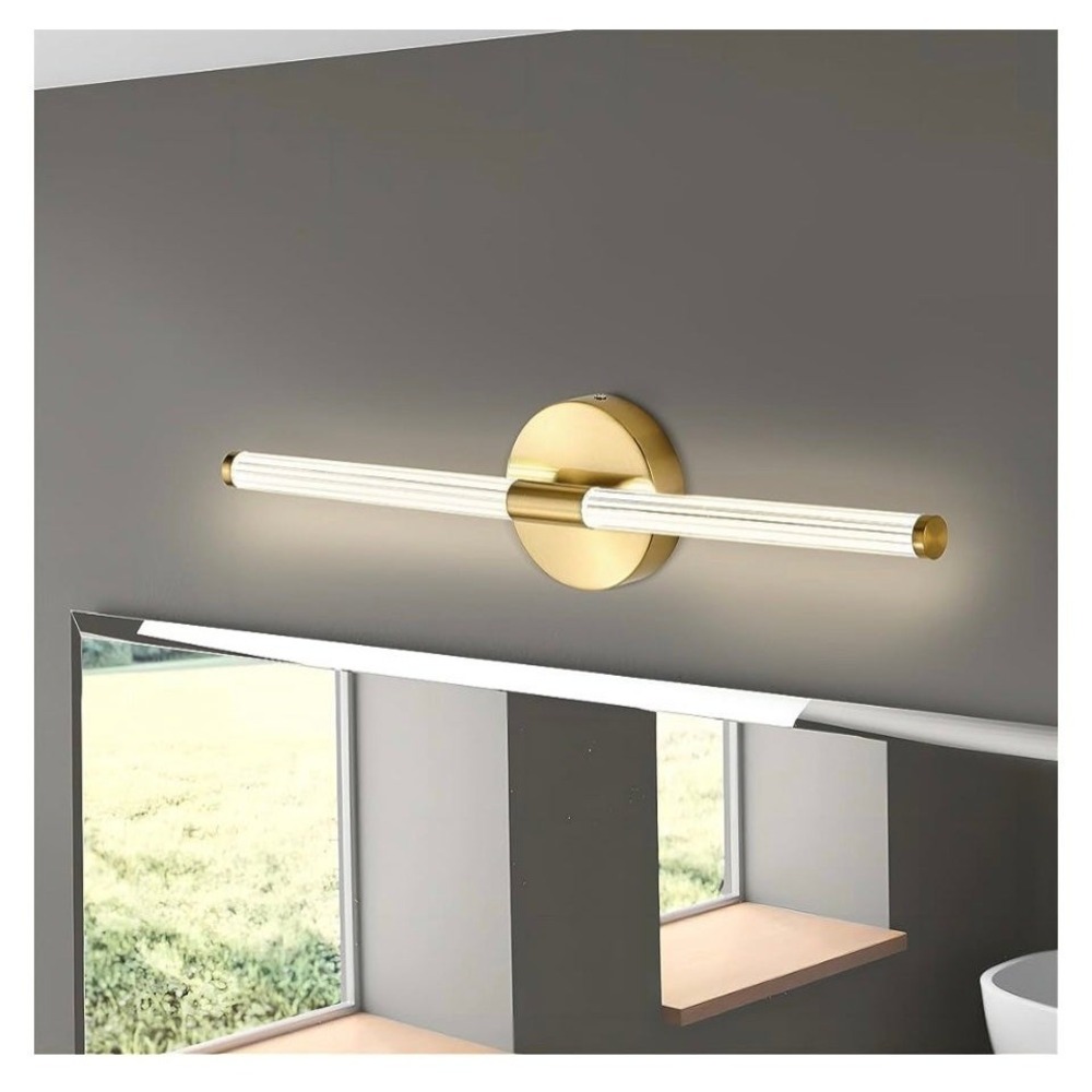 Modern Gold LED Vanity‎ Light Bar 21.7" Linear Wall Sconce 3000K Warm White 11W